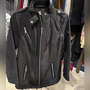 NWT MICHEAL KORS JACKET WITH ZIPPERS AND BELT